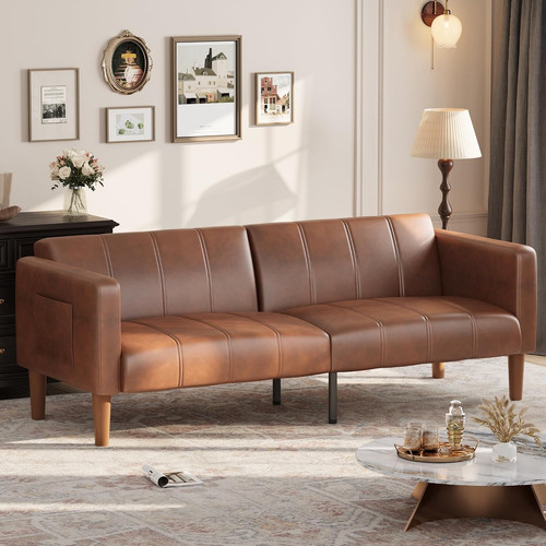 Modern inch faux leather - 75-inch,