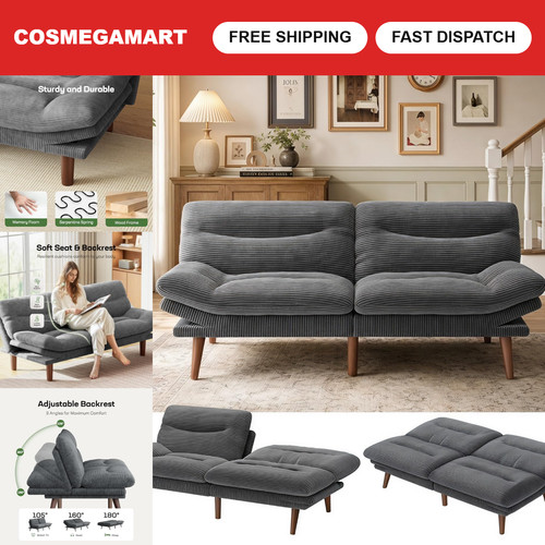 Convertible futon sofa bed - 66",