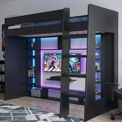 Leo high sleeper cabin - leo, bed