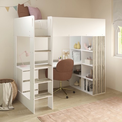 Kids high sleeper bed single - high,