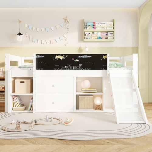 Kids cabin bed white wood - kids,