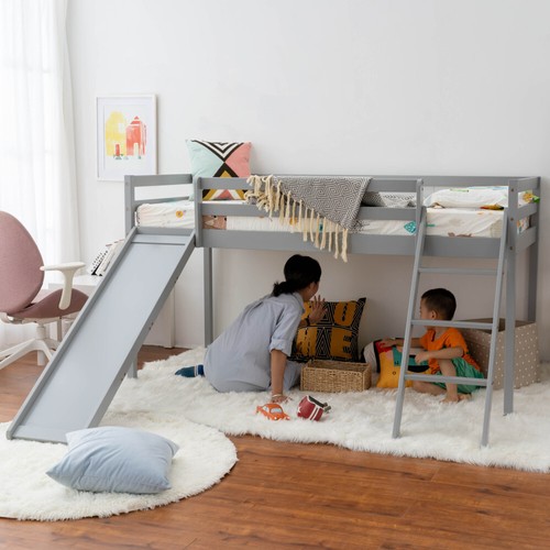 Mid sleeper bed with slide - mid,