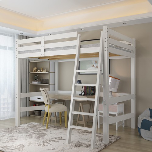 White 3ft high sleeper - high, cabin