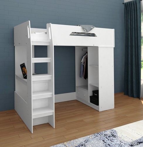 Single high sleeper bed with - single,