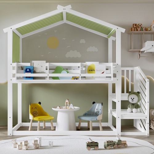 Bunk bed house cabin - house, 3ft