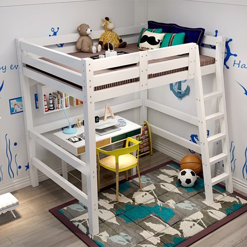 Single high sleeper - sleeper, wooden